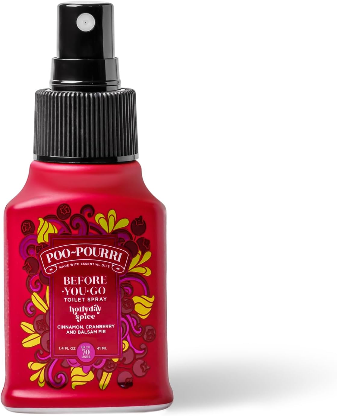 Poo-Pourri Deck the Stalls Value Pack Toilet Spray - Hollyday Spice + Mistletoe Spritzes, 1.4 fl. oz.