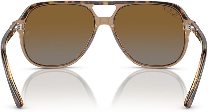 Ray-Ban Boys RJ9096S Bill Polarized Sunglasses - Transparent Havana Frames/Brown Lenses