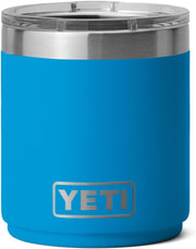 Yeti Rambler 10oz Stackable Lowball with Magslider Lid - Big Wave Blue
