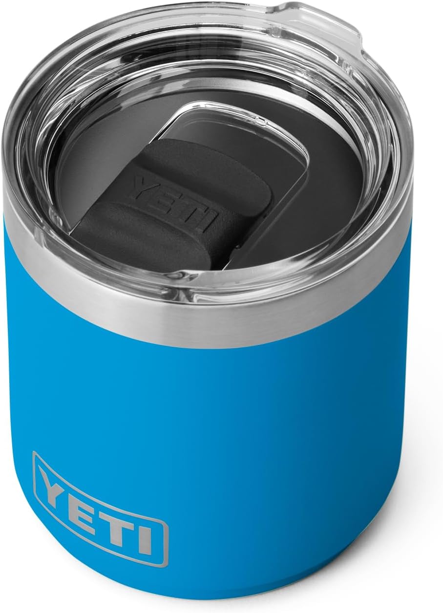 Yeti Rambler 10oz Stackable Lowball with Magslider Lid - Big Wave Blue