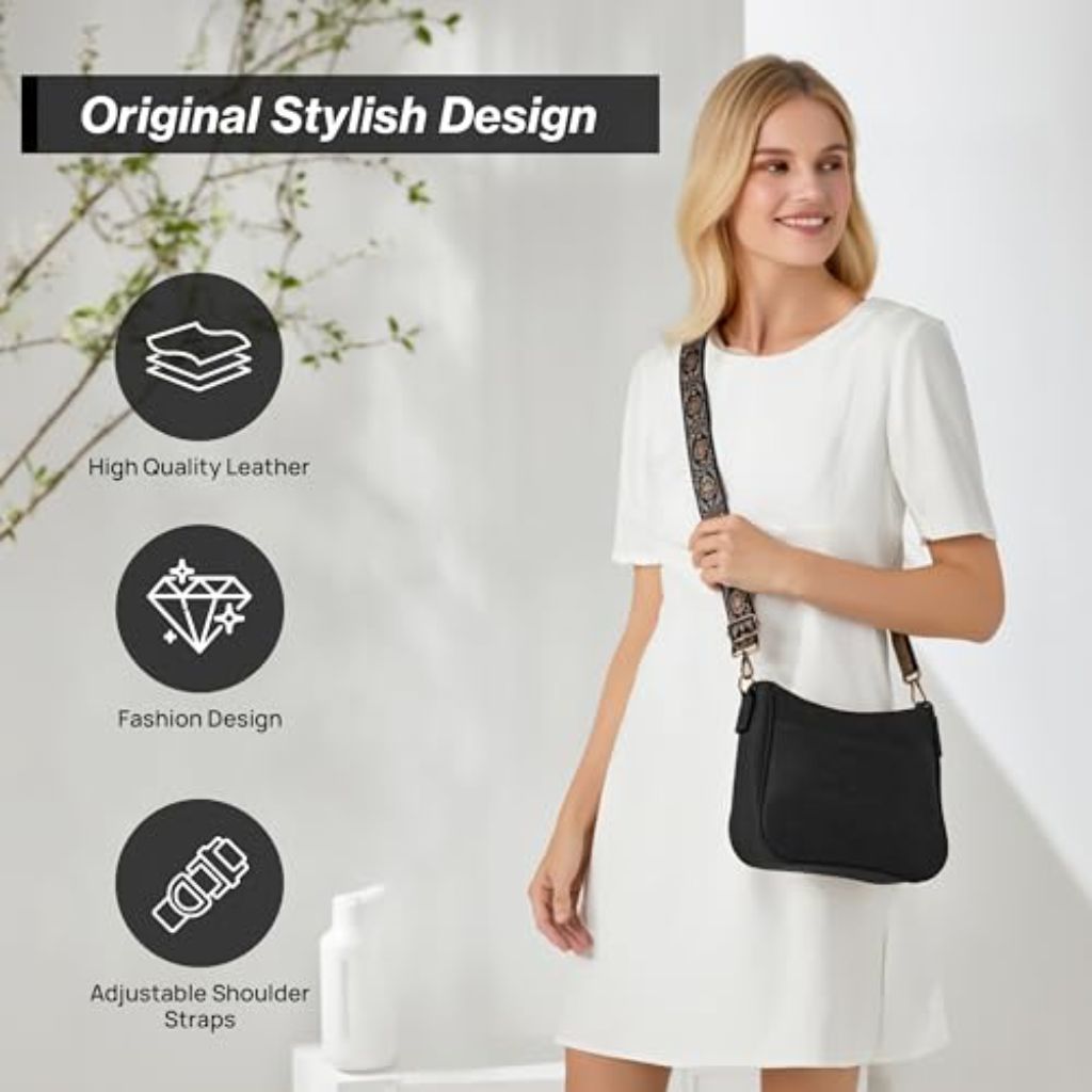 Michielo Women's Crossbody Bag - Black