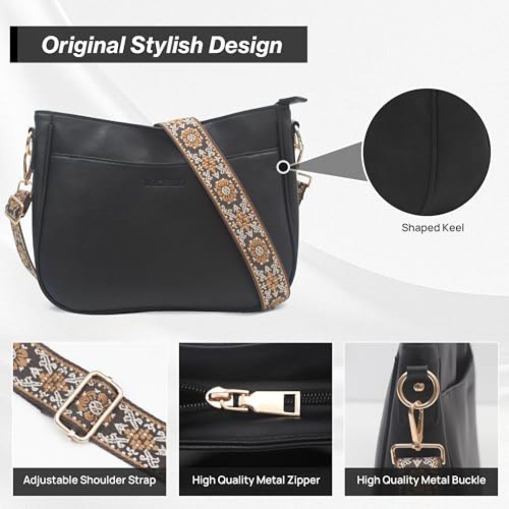 Michielo Women's Crossbody Bag - Black