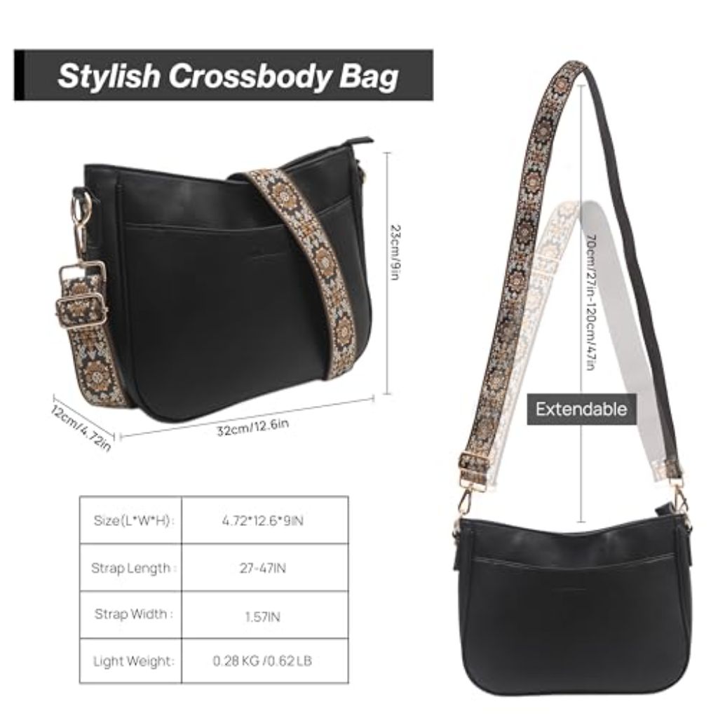 Michielo Women's Crossbody Bag - Black