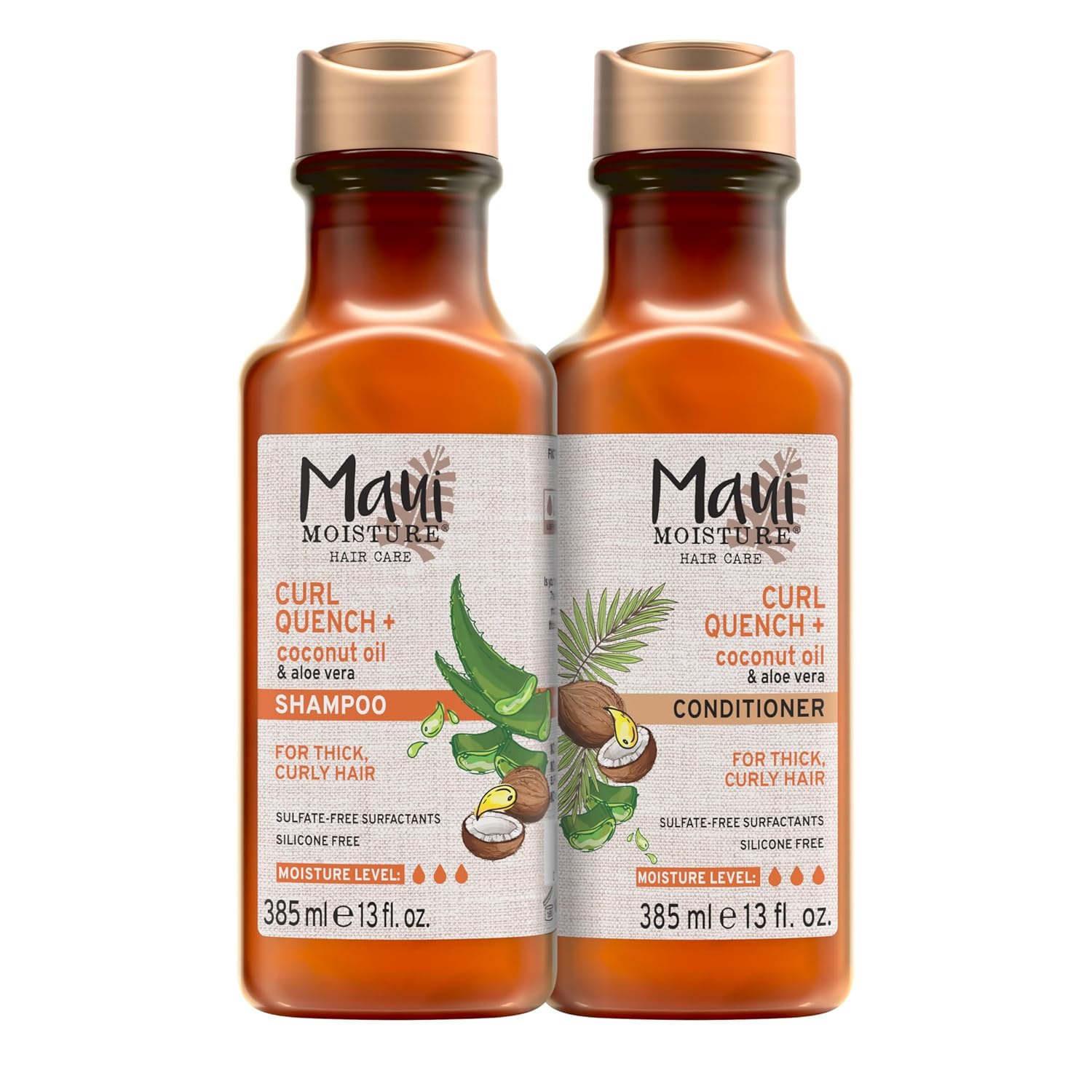 Maui Moisture Curl Quench + Coconut Oil Shampoo & Conditioner Duo - 13 fl. oz. each