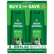 Irish Spring Men's Body Wash - Original Scent, 20 fl. oz. (2 Pack)