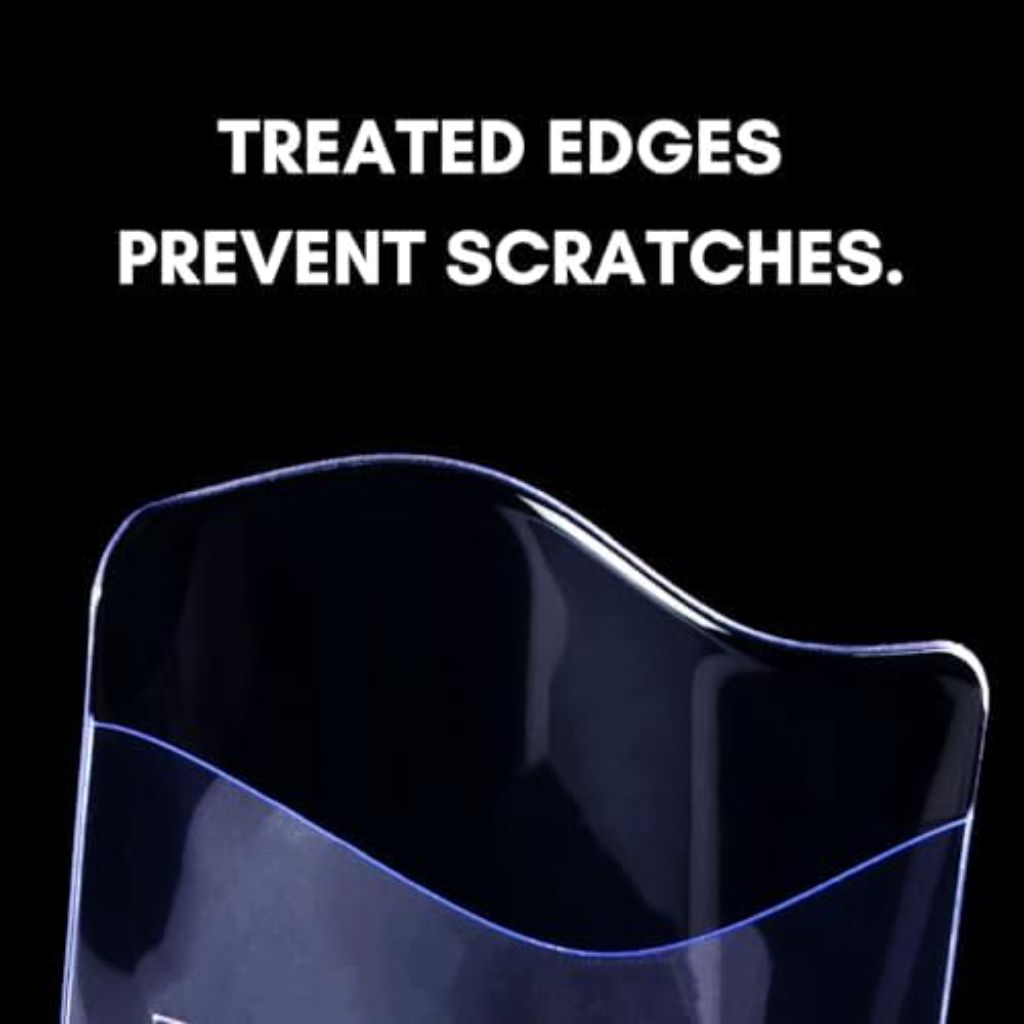 Semi Rigid Card Holders & Card Sleeves, Ultra Clear Top Load with 1/2" Lip - 300ct