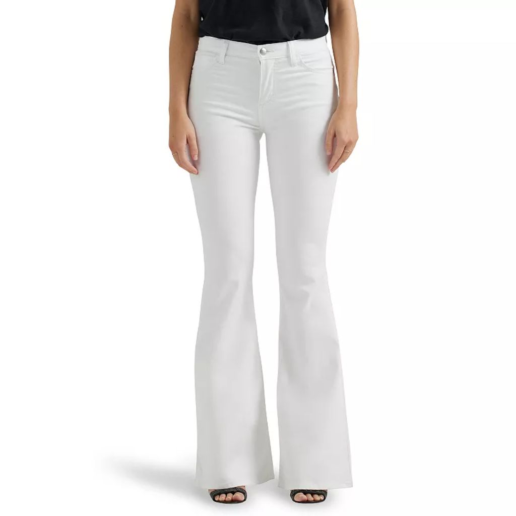 Lee Women's Legendary Flare Jeans - Bright White, Size 14