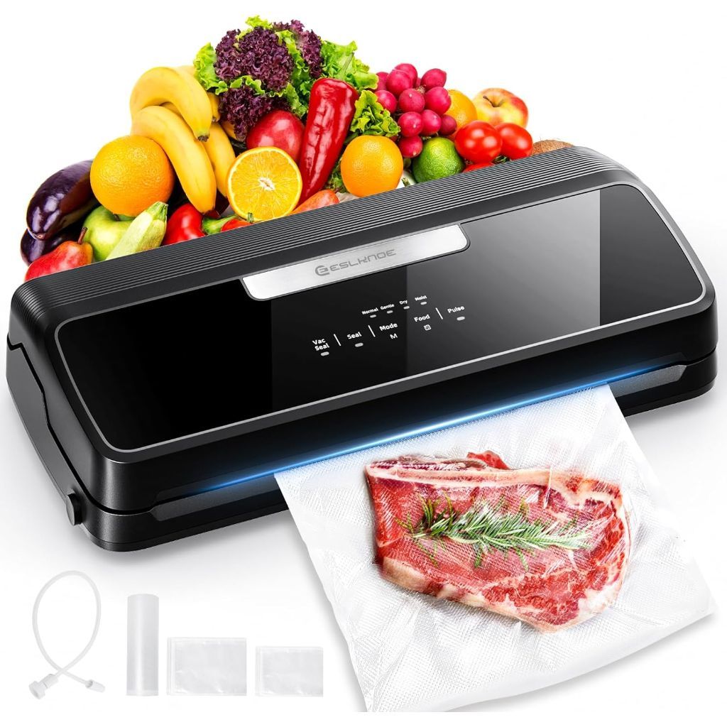 Food Vacuum Sealer Machine, Precision Vacuum Sealer for Food with Built-in Cutter with Vacuum Bags, QH-25