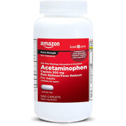 Amazon Basic Care Extra Strength Acetaminophen 500mg for Pain/Fever - 500ct