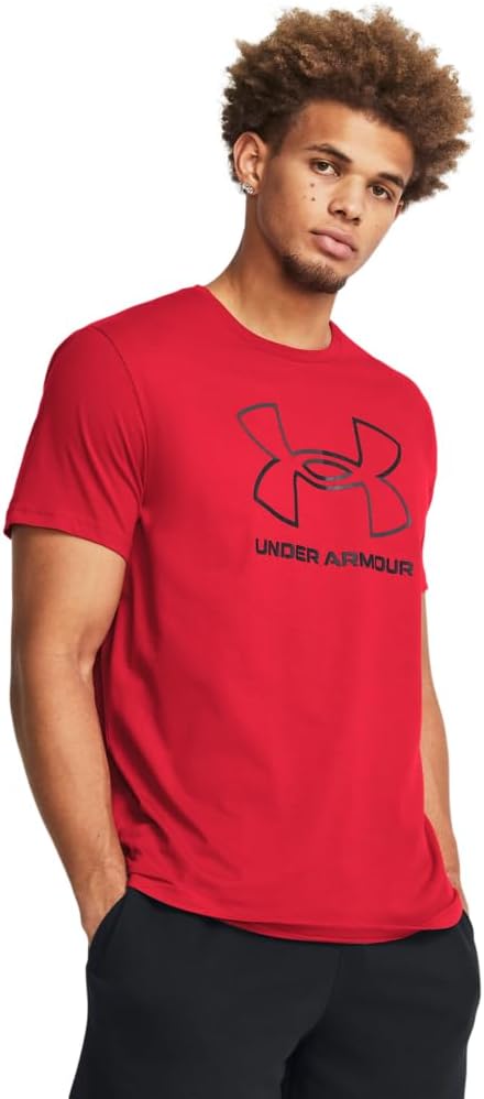 Under Armour Men's Global Foundation Short Sleeve T-Shirt - Red/Black, Size Large