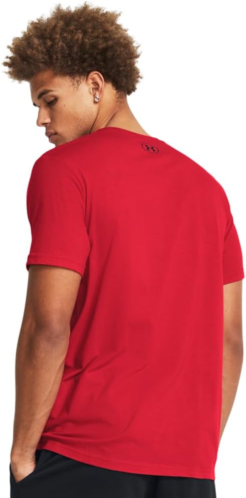 Under Armour Men's Global Foundation Short Sleeve T-Shirt - Red/Black, Size Large