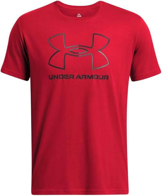 Under Armour Men's Global Foundation Short Sleeve T-Shirt - Red/Black, Size Large