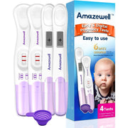 Amazewell Early Detection and Digital Pregnancy Test Kit - 4 Tests (2 Digital + 2 Early + 1 Urine Cup)