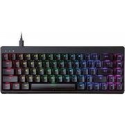 ELECOM VK300s Mini 65% RGB Gaming Keyboard, Backlit Wired Mechanical Keyboard, Speed Silver Linear Switches (TK-VK300SBK)