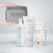 ZenMed Reconstructive Skincare Set, Free and Clear Combo with Omegaceramide, Gentle Cleansing Cream, Support Serum, Facial Cleansing Gel