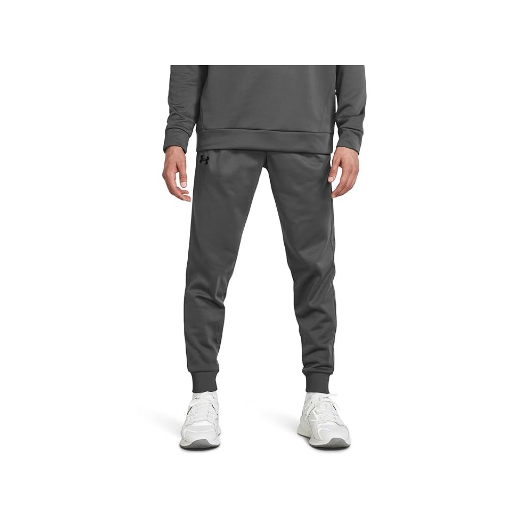 Under Armour Armour Fleece Joggers Men's Casual Pants Castlerock/Black : Small/Tall, Polyester/Fleece