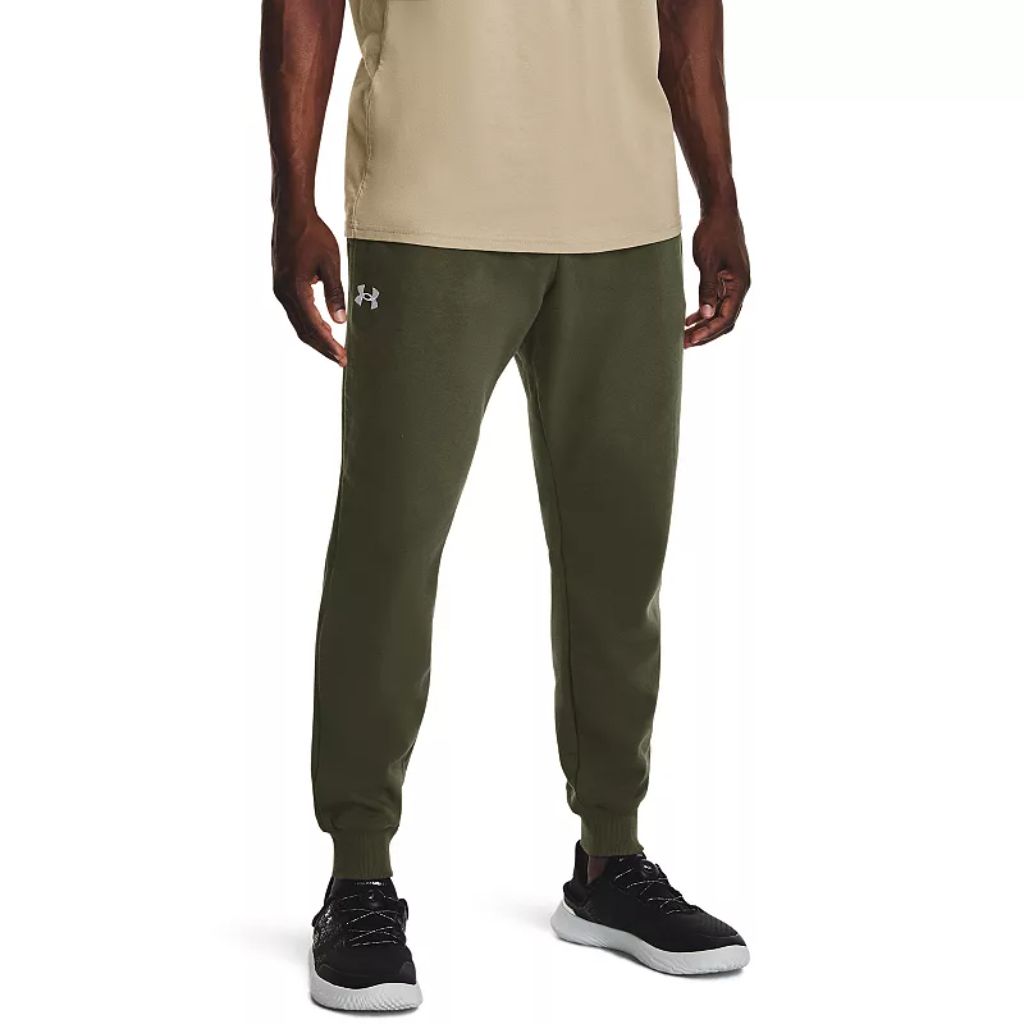 Big & Tall Under Armour Rival Fleece Joggers, Men's, Size: Large Tall, Marine Od Green White
