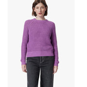Dee Ocleppo Women's Liliana Raglan Sleeve Pullover Sweater - Purple, M