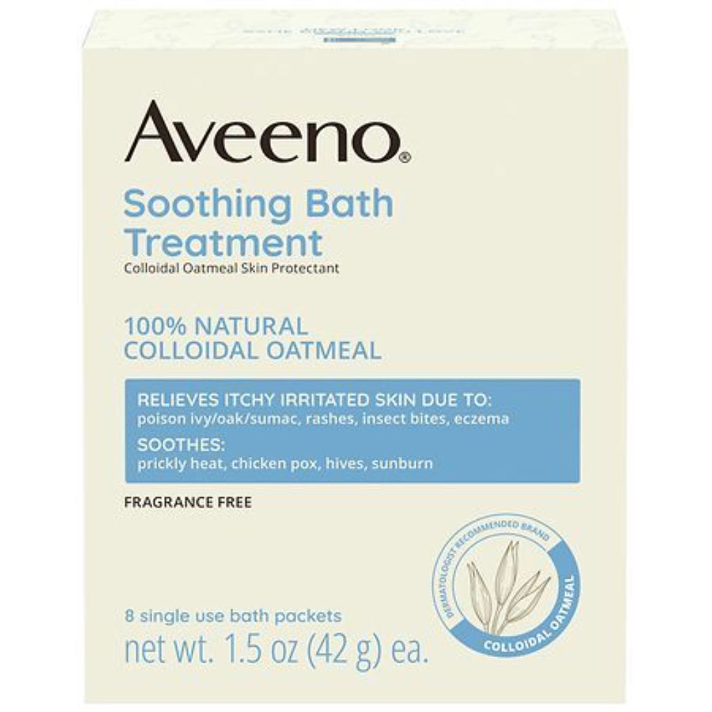 Aveeno Soothing Oatmeal Bath Soak for Eczema with Natural Colloidal Oatmeal - Scented - 1.5oz/8ct