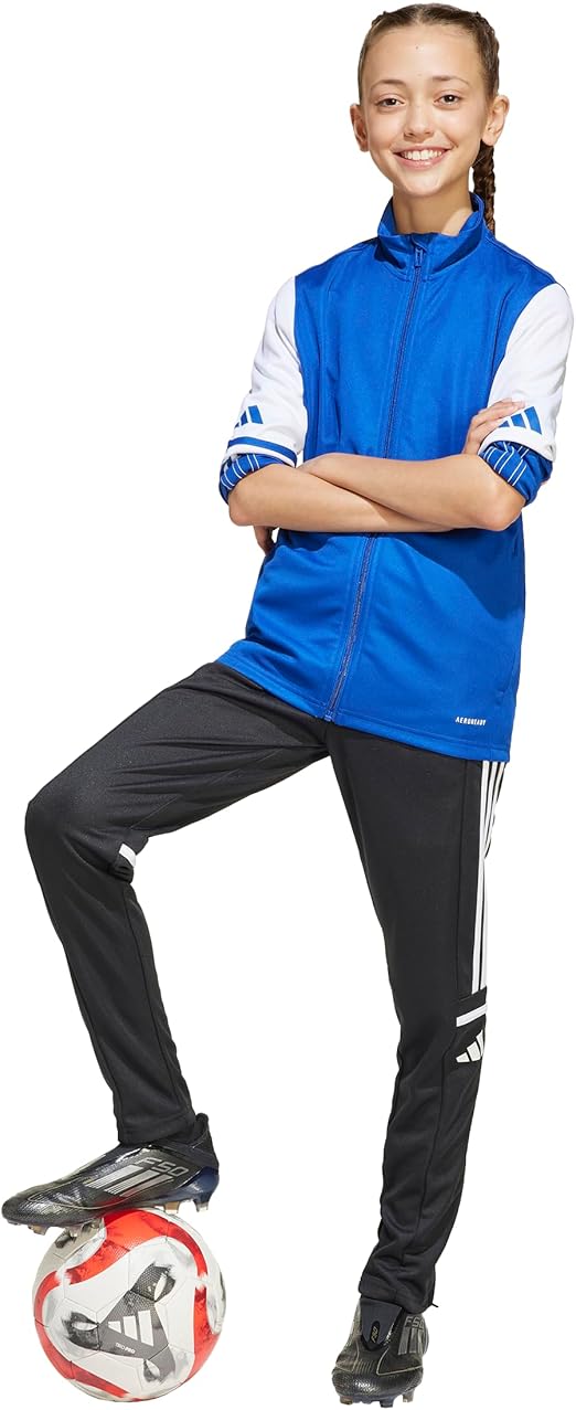 adidas Kids' Squadra 25 Training Jacket - Royal Blue/White, Youth Medium