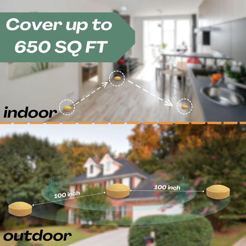 Rodent Repellent Balls for Indoor/Outdoor Rodent Control, Long-Lasting 30-60 Days - 12ct