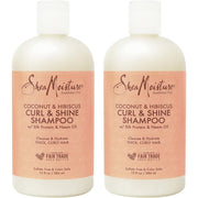 Shea Moisture Curl & Shine Coconut & Hibiscus Shampoo - 13 fl. oz. (2 Pack)