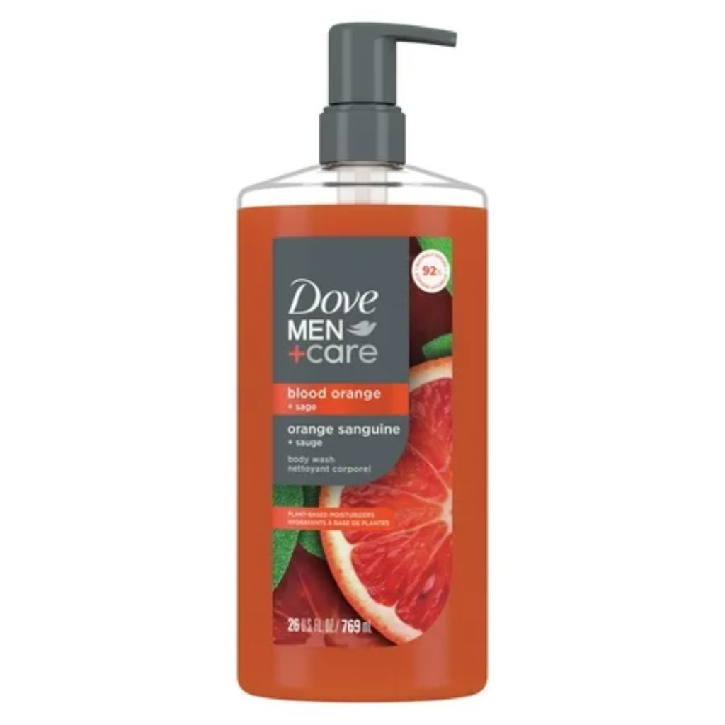 Dove Men+Care Moisturizing Body Wash for Men Blood Orange Plant-Based Cleanser  26 fl oz