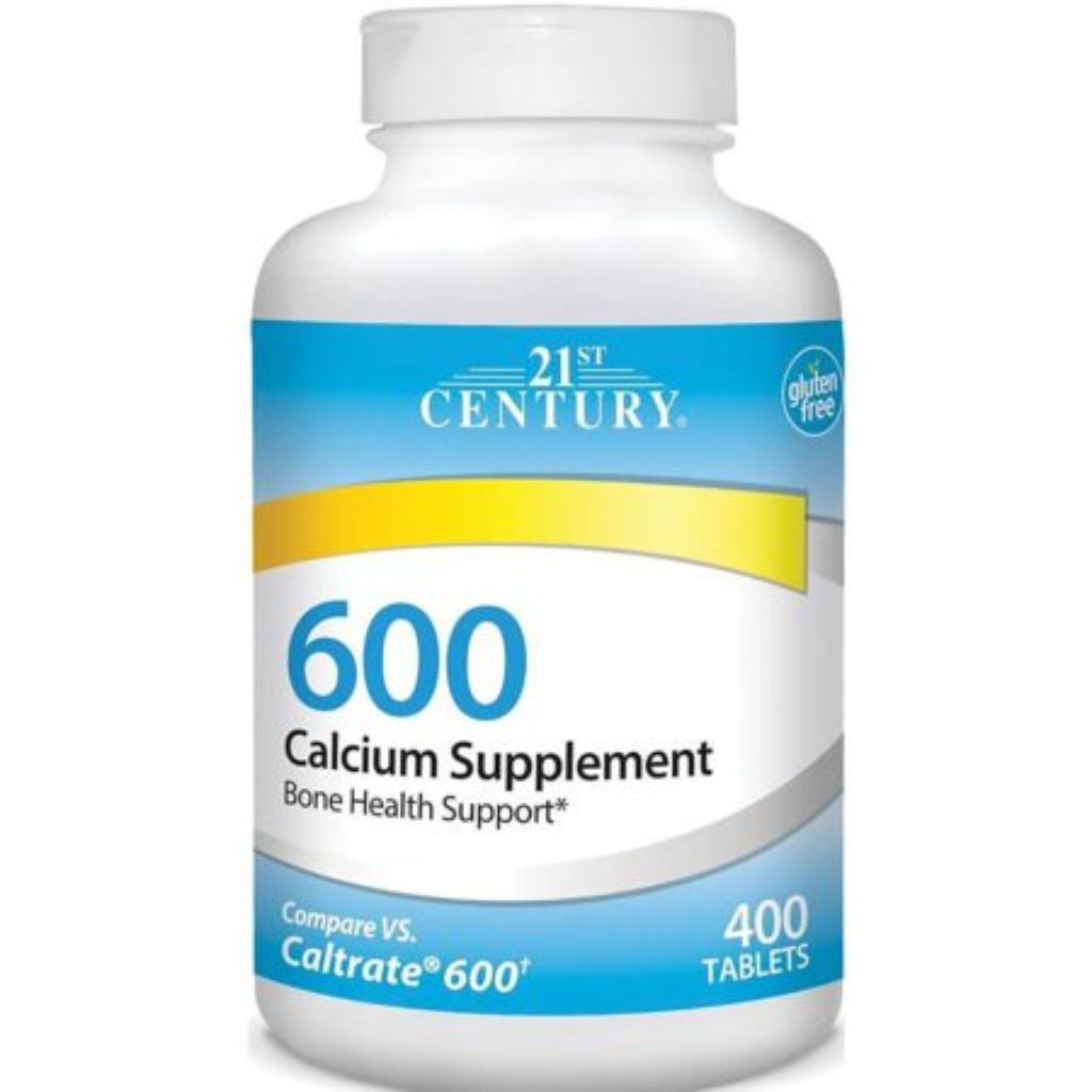 21st Century Calcium Supplement 600mg for Bone Health - 400 Tablets
