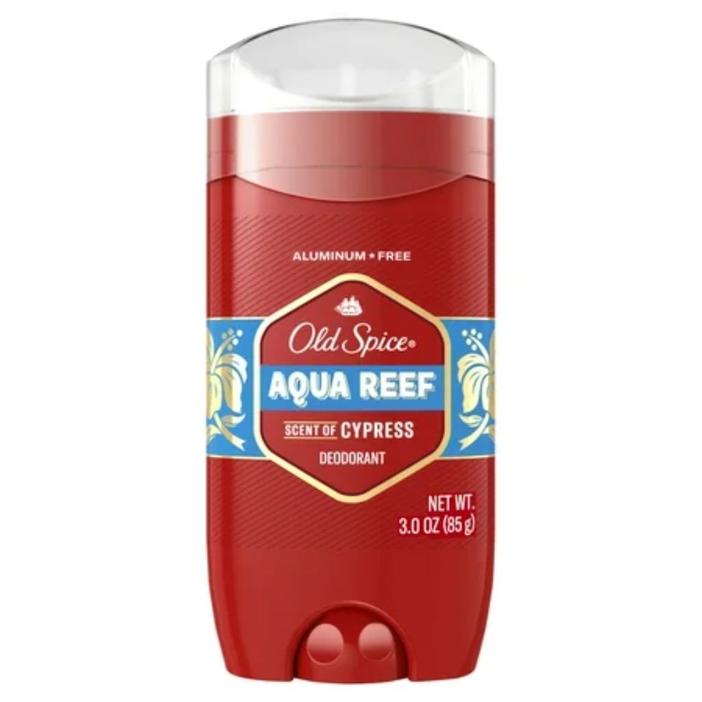 Old Spice Men's Aluminum Free Invisible Solid Deodorant Stick - Aqua Reef, 3.0 oz