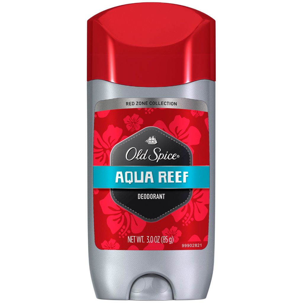Old Spice Men's Aluminum Free Invisible Solid Deodorant Stick - Aqua Reef, 3.0 oz