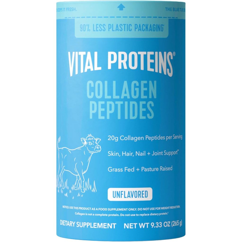 Vital Proteins Collagen Peptides Powder for Hair, Nail, Skin, Bone & Joint Health - Unflavored, 9.33 oz.