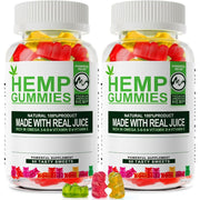 Hemp Gummies 1,200,000mg Stress Relief Gummy Bears with Hemp Oil - 90ct (2 Pack)