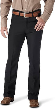Wrangler Men's Wrancher Regular Fit Dress Jeans - Caviar, 46W x 32L