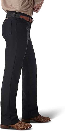 Wrangler Men's Wrancher Regular Fit Dress Jeans - Caviar, 46W x 32L