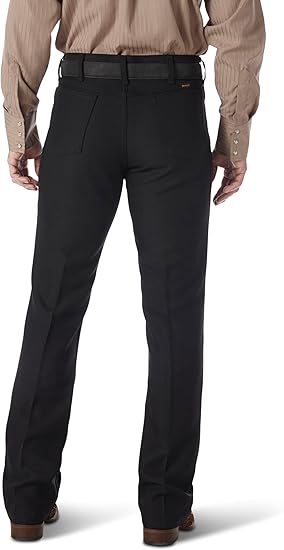 Wrangler Men's Wrancher Regular Fit Dress Jeans - Caviar, 46W x 32L