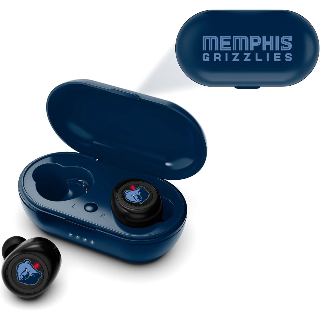 SOAR NBA True Wireless Bluetooth Earbuds with Charging Case - Memphis Grizzlies
