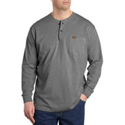 Wrangler Men's Riggs Workwear Long Sleeve Henley T-Shirt - Charcoal, Size XLT