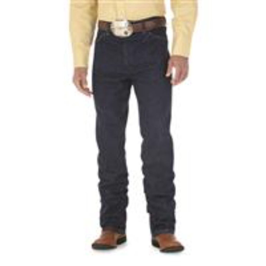 Wrangler Men's 938 Cowboy Cut Slim Stretch Straight Jeans - Black, 32W x 34L