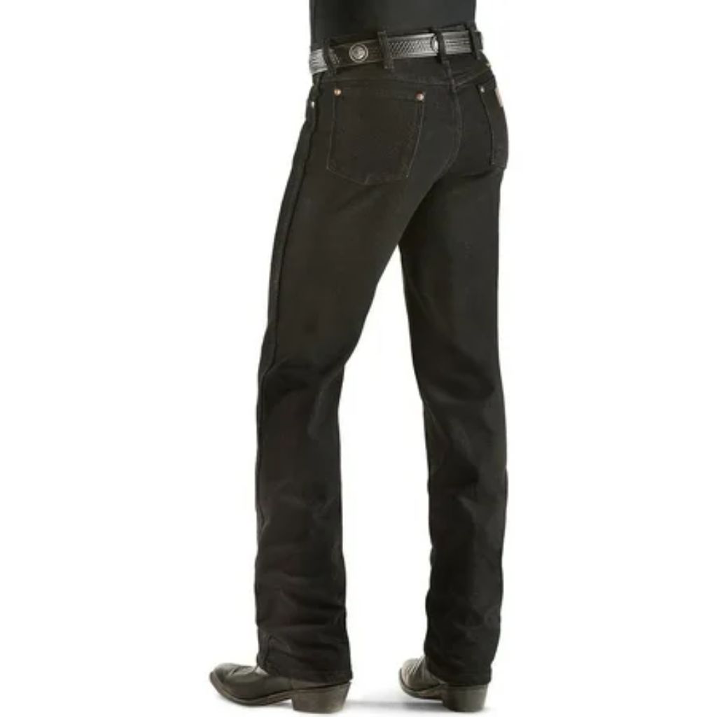 Wrangler Men's 938 Slim Fit Stretch Jeans - Black, 38W x 30L