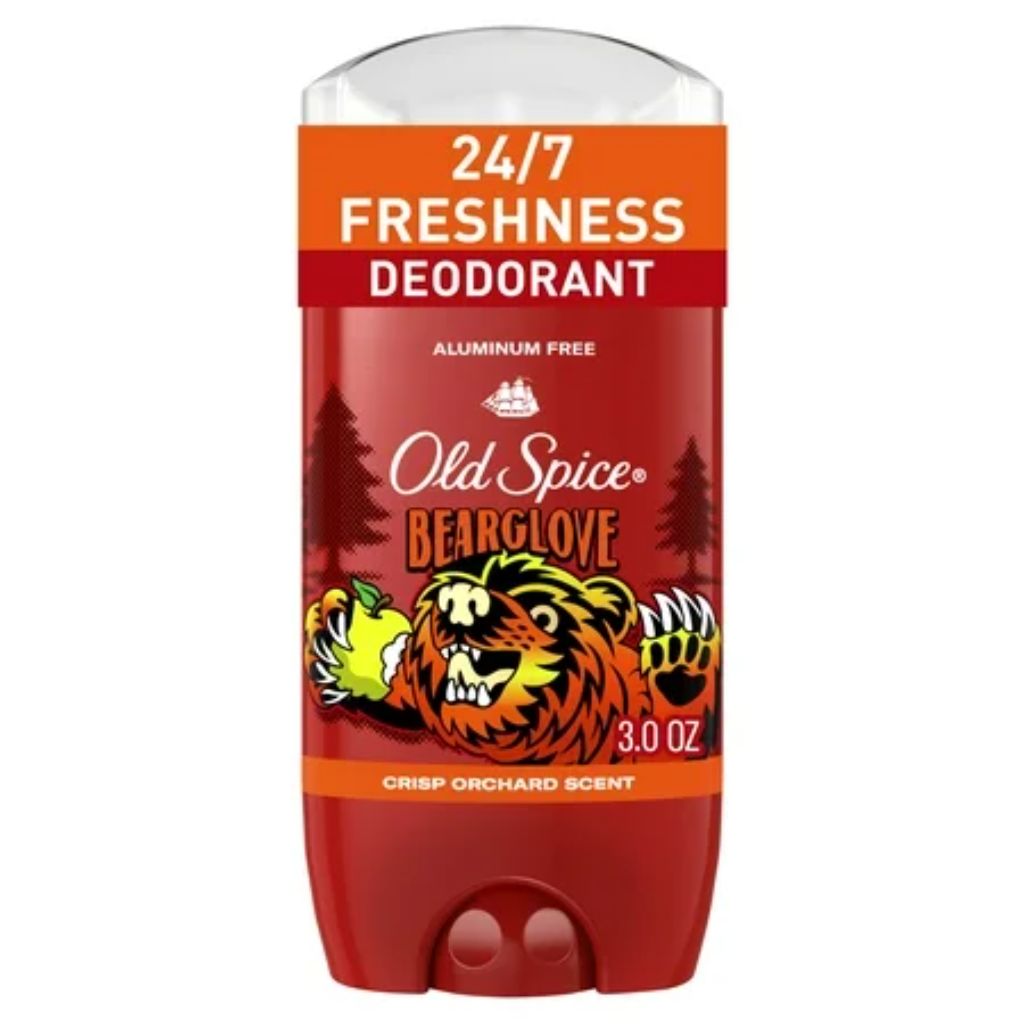 Old Spice Aluminum Free Deodorant Invisible Solid Stick - Bearglove, 3 oz (Single Stick)