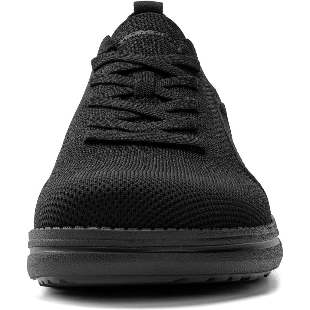 PROMOLA Men's Comfort Sneakers - Black, Size 14 Wide
