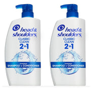 Head & Shoulders 2-in-1 Shampoo Conditioner - Classic Clean, 32.1 fl. oz. (2 Pack)