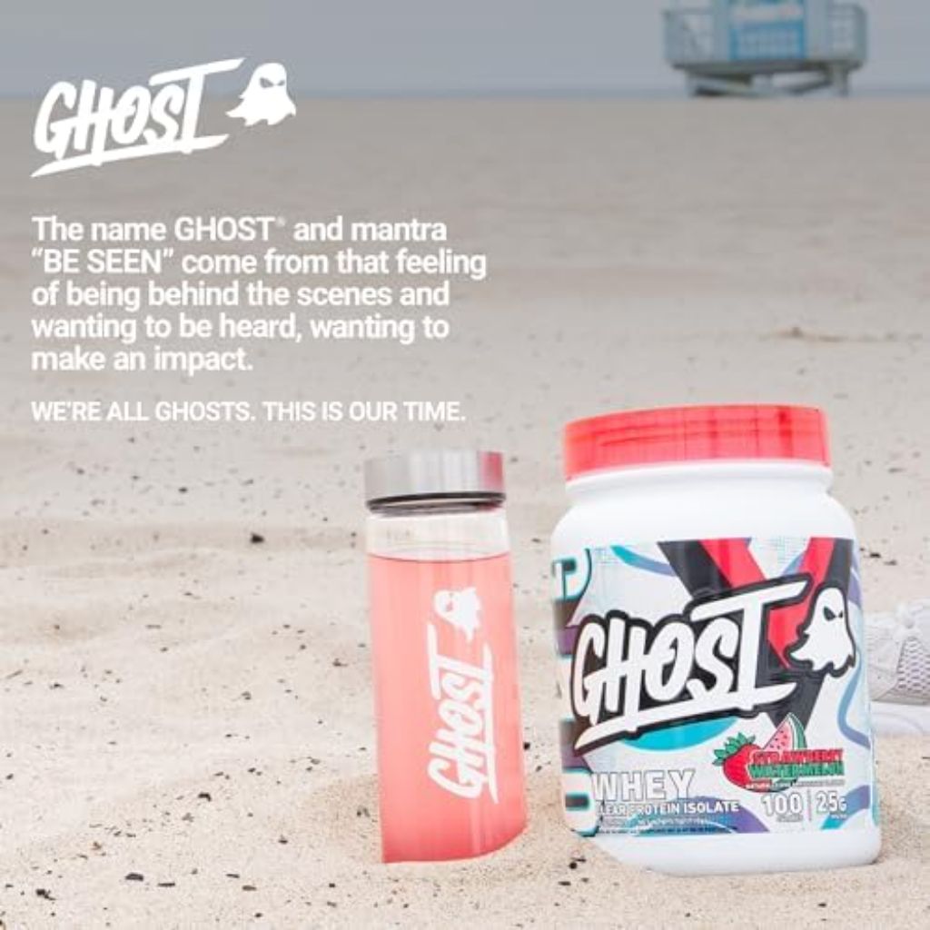 GHOST Clear Whey Isolate Protein Powder - Strawberry Watermelon, 1.57lb.