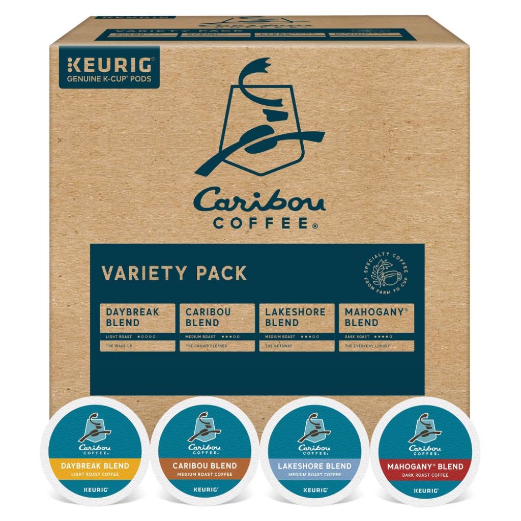 Caribou Coffee Keurig K-Cup Variety Pack Medium Roast Coffee - 40ct