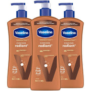 Vaseline Intensive Care Body Lotion Cocoa Radiant 3 count for Dry Skin Lotion Made with Ultra-Hydrating Lipids and Pure Cocoa Butter for a Long-Lasting, Radiant Glow 20.3 Oz
