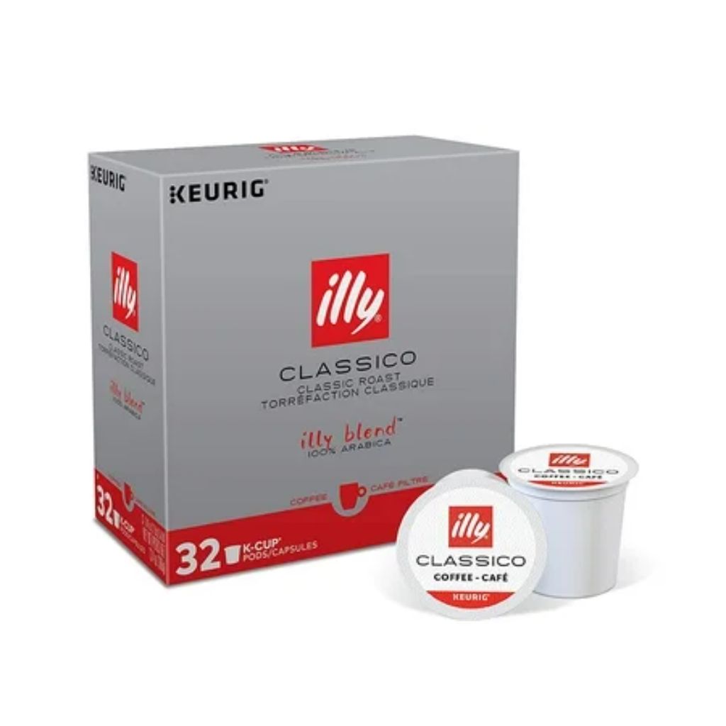 illy 100% Arabica Bean Signature Italian Blend Roasted Single Serve Drip Brewed Coffee K Cup Pods  Classico Medium Roast  32Count