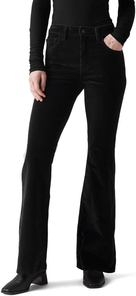 Levi's Women's 726 High Rise Flare Jeans - Caviar, 27W x 32L