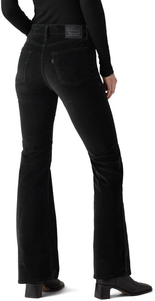 Levi's Women's 726 High Rise Flare Jeans - Caviar, 27W x 32L