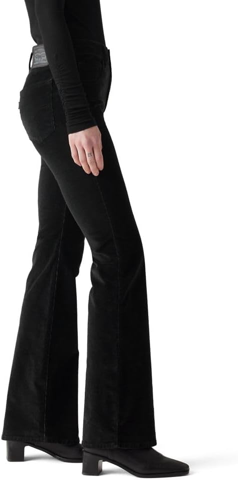 Levi's Women's 726 High Rise Flare Jeans - Caviar, 27W x 32L