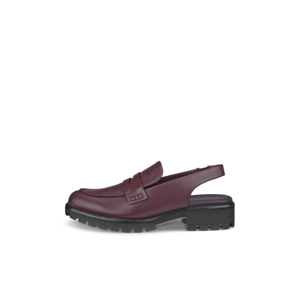 ECCO Modtray - Women's Leather Slingback - Red